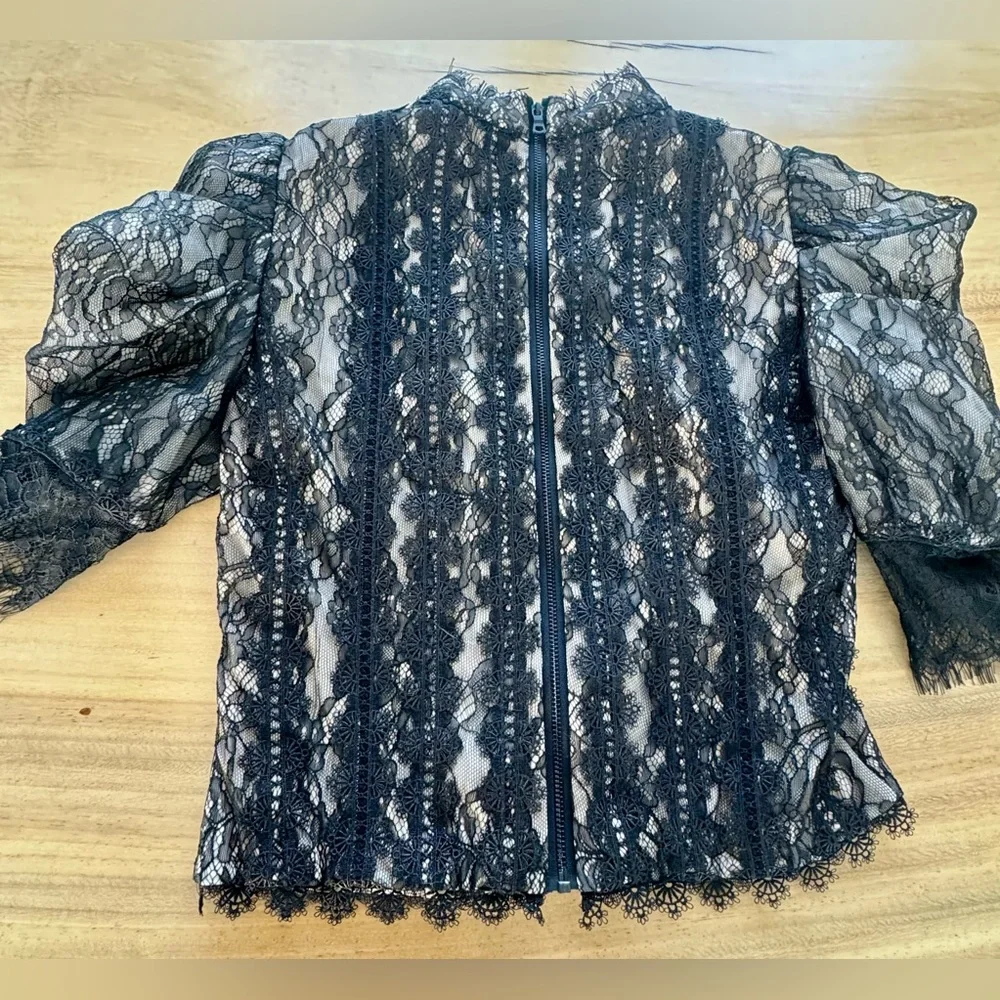 Alice + Olivia Black Lace Blouse. Like New!
Simply beautiful - Picture 3 of 7